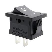 Interruptor Redondo De 2 Pinos Preto Para Barco, 10 Peças, SPST ON-OFF 250V 6A 125V 10A Para