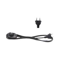 Interruptor Regulável Cabo Modulador De Luz 1.8m Ue Eua Plug Lâmpada Linha Dimmer Controlador Preto