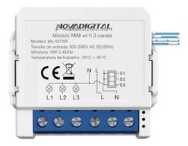 Interruptor Relé Inteligente Mini WiFi 3 Canais Novadigital