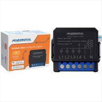 Interruptor Relé Inteligente Zigbee 4 Canais Novadigital Interruptor Relé Inteligente Zigbee 4 Canais Novadigital