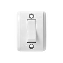 Interruptor Retangular 10A 250V~ Branco - Pezzi