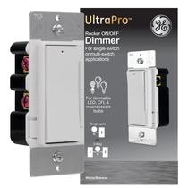 Interruptor Rocker Dimmer GE 10464 para luzes LED brancas