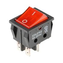 Interruptor Rocker KCD4 De Alta Resistência 30A 250V ON/OFF DPST 4 Pinos Com Luz Vermelha 220V Interruptor Rocker KCD4 De Alta Resistência 30A 250V ON/OFF DPST 4 Pinos Com Luz Vermelha 220V