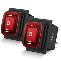 Interruptor Rocker Nilight 6 Pinos - LED Vermelho Iluminado - IP67