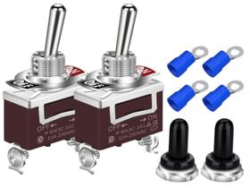 Interruptor Seletor DaierTek 12V DC 30A à Prova D'Água - Alta Resistência - 2 Pinos
