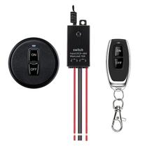 Interruptor sem fio com controle remoto Meskliu 12V, alcance de 100 m Interruptor sem fio com controle remoto Meskliu 12V, alcance de 100 m