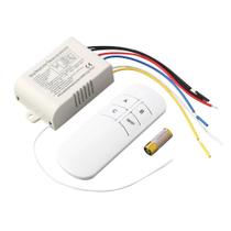Interruptor sem fio de controle remoto 3 Vias Wireless Infravermelho para lâmpada tensão Bivolt
