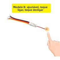 Interruptor Sensor De Toque Mini De Modo Duplo 3.7-24V 2.5A Para Luz LED Nível De Água Painel De