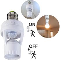Interruptor Sensor Presença Iluminaçãocom Fotocélula para Lâmpadas de 60W e Ambientes Externos