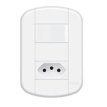 Interruptor Simples 1 Tecla e Tomada 10A Blanc Mais Fame