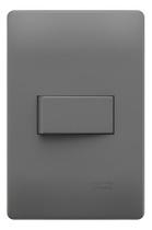 Interruptor Simples 10a 250v Cimento Queimado Fame Onix 10 A 250v Cinza
