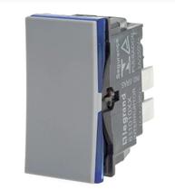 Interruptor simples 10a 250v cinza 611010cz pial plus +