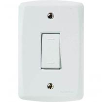 Interruptor Simples 10a 250v Conjunto 4x2 Tramontina Lux2 Branco Interruptor Simples 10a 250v Conjunto 4x2 Tramontina Lux2 Branco