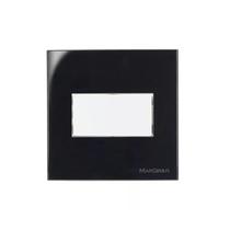 Interruptor Simples 10a 250v Embutir Preto Movel Drywall Granito Pedra Gesso Margirius