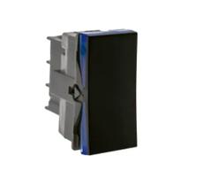 Interruptor simples 10a 250v preto 611010pt pial plus +