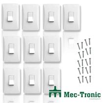 Interruptor Simples 10a 250v Vertical 4x2 10 Unidades Interruptor Simples 10a 250v Vertical 4x2 10 Unidades