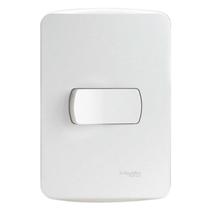 Interruptor Simples 10A 4X2 1 Tecla Branco Miluz Schneider Interruptor Simples 10A 4X2 1 Tecla Branco Miluz Schneider