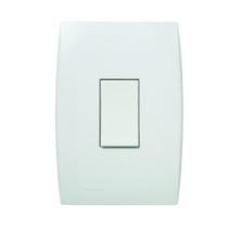 Interruptor Simples 10A 4x2 1 Tecla Vertical Branco Ilus Iriel
