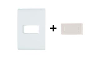 Interruptor Simples 10A 4x2 Horizontal Branca Tramontina Liz