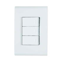 Interruptor Simples 10A Branco - Conjunto 3 Peças - Linha Liz Tramontina