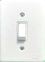 Interruptor Simples 10A com placa Branco - FC
