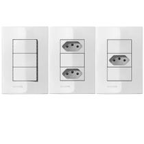 Interruptor Simples 10A + Tomada 10A 250V Soprano Interruptor Simples 10A + Tomada 10A 250V Soprano