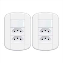Interruptor Simples 16a/250v~ E 2tom 2p+t 250v~ Fame- Kit 2 Interruptor Simples 16a/250v~ E 2tom 2p+t 250v~ Fame- Kit 2