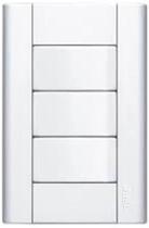 Interruptor Simples 16A 4X2 3 Teclas Branco Modulare Fame