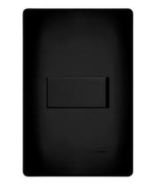 Interruptor Simples 16A Fame Placa 4X2 Habitat Black Preto