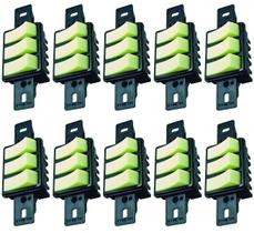 Interruptor Simples + 2 Paralelos S/ Placa Prata Radial c/10 Interruptor Simples + 2 Paralelos S/ Placa Prata Radial c/10