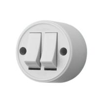 Interruptor Simples - 2 Teclas - 10a/250v - Cinza - Sobrepor