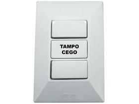 Interruptor Simples 2 Teclas 10A Com Placa Espelho Branco Linha Dubai