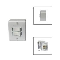 Interruptor Simples 2 Teclas 6A 250V Branco