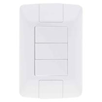 Interruptor Simples 6A - Conjunto 3 Unidades - Linha Aria Tramontina
