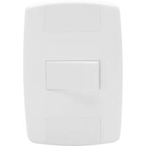Interruptor Simples Branco 10A 250V Placa Espelho 4x2 Ilumi Interruptor Simples Branco 10A 250V Placa Espelho 4x2 Ilumi