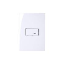 Interruptor Simples Com Luz Margirius Sleek 10a Com Placa 4x2 Branco