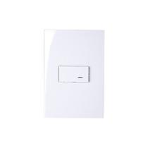 Interruptor Simples com Luz MarGirius Sleek 10A com Placa 4x2 Branco