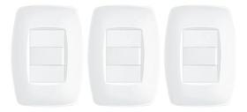 Interruptor Simples Com Placa 4x2 Fame Elegance - Kit 3 Un.