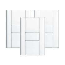 Interruptor Simples Com Placa 4x2 Fame Modulare - Kit 3 Un Interruptor Simples Com Placa 4x2 Fame Modulare - Kit 3 Un