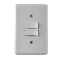 Interruptor Simples Com Placa Stylus 4X2 250V 6A 2018 ALUMI