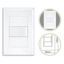 Interruptor Simples Completo 16A com Placa 4x2 Linha Evidence Branco Construção e Reformas Interruptor Simples Completo 16A com Placa 4x2 Linha Evidence Branco Construção e Reformas