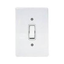 Interruptor Simples Conjunto 1 tecla 10A Placa 4x2 Branco - veltra