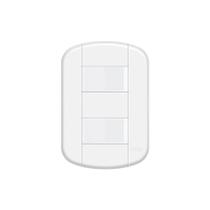 Interruptor Simples Duplo Fame Blanc+ Distanciados Com Placa 4x2 Branco Interruptor Simples Duplo Fame Blanc+ Distanciados Com Placa 4x2 Branco