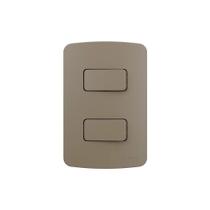 Interruptor Simples Duplo Margirius B3 Colors 10a Com Placa 4x2 Argila Interruptor Simples Duplo Margirius B3 Colors 10a Com Placa 4x2 Argila