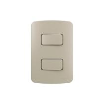 Interruptor Simples Duplo Margirius B3 Colors 10a Com Placa 4x2 Pérola Interruptor Simples Duplo Margirius B3 Colors 10a Com Placa 4x2 Pérola