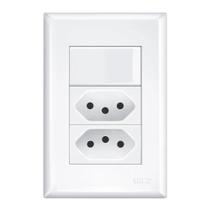 Interruptor Simples e 2 Tomadas 2p+t 20a/ 250v - Evidence Fame