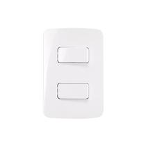 Interruptor Simples e Interruptor Paralelo MarGirius B3 10A com Placa 4x2 Branco