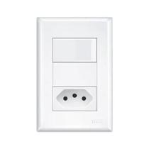 Interruptor Simples E TOM.PAD 2P+T 10A Evidence - Fame