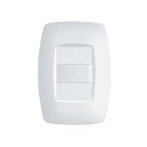 Interruptor Simples Fame Elegance Com Placa 4x2 Branco Interruptor Simples Fame Elegance Com Placa 4x2 Branco