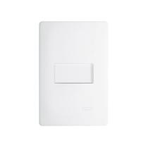 Interruptor Simples Fame Habitat com Placa 4x2 Branco